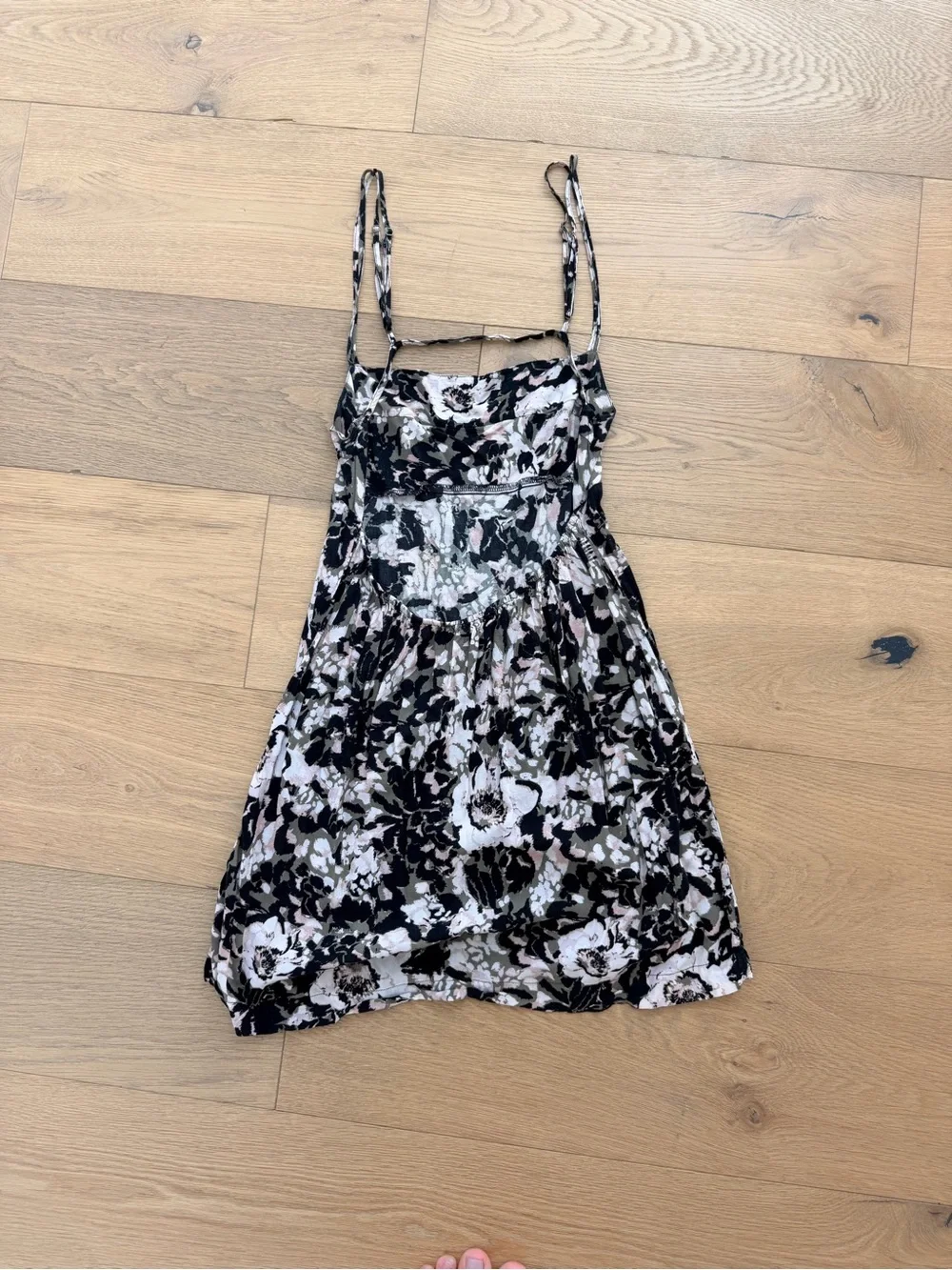 Free People SDR Backless Mini Dress Boho Floral Strappy Open Back Sundress - Picture 5 of 6